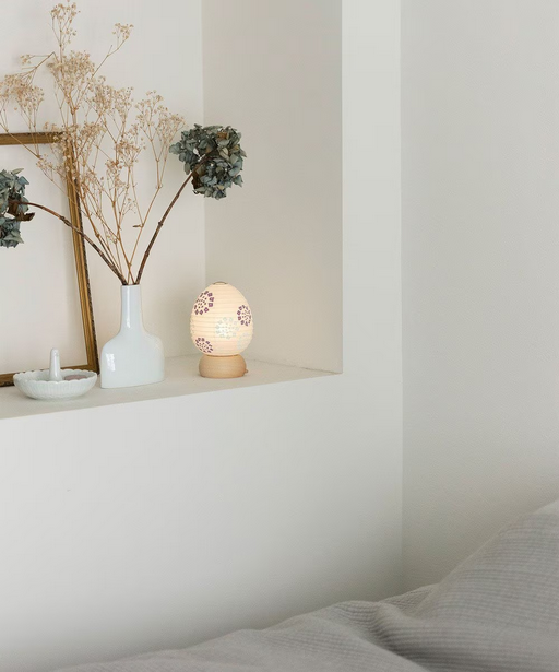 Mini Yame Lantern - Hydrangea - , Japanese Chochin, traditional japanese paper lantern