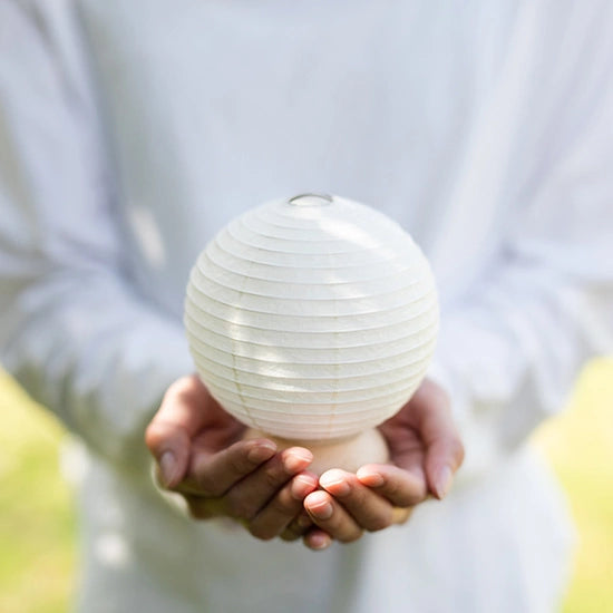 Mini Yame Lantern - Circle - , Japanese Chochin, traditional japanese paper lantern