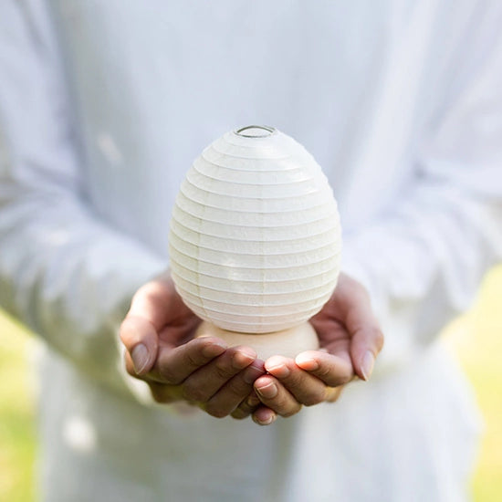 Mini Yame Lantern - Egg - , Japanese Chochin, traditional japanese paper lantern