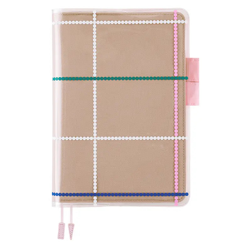 Yoshie Watanabe: Cover on Cover for A5 Size (Dotted Plaid), 2027 Hobonichi Accessories
