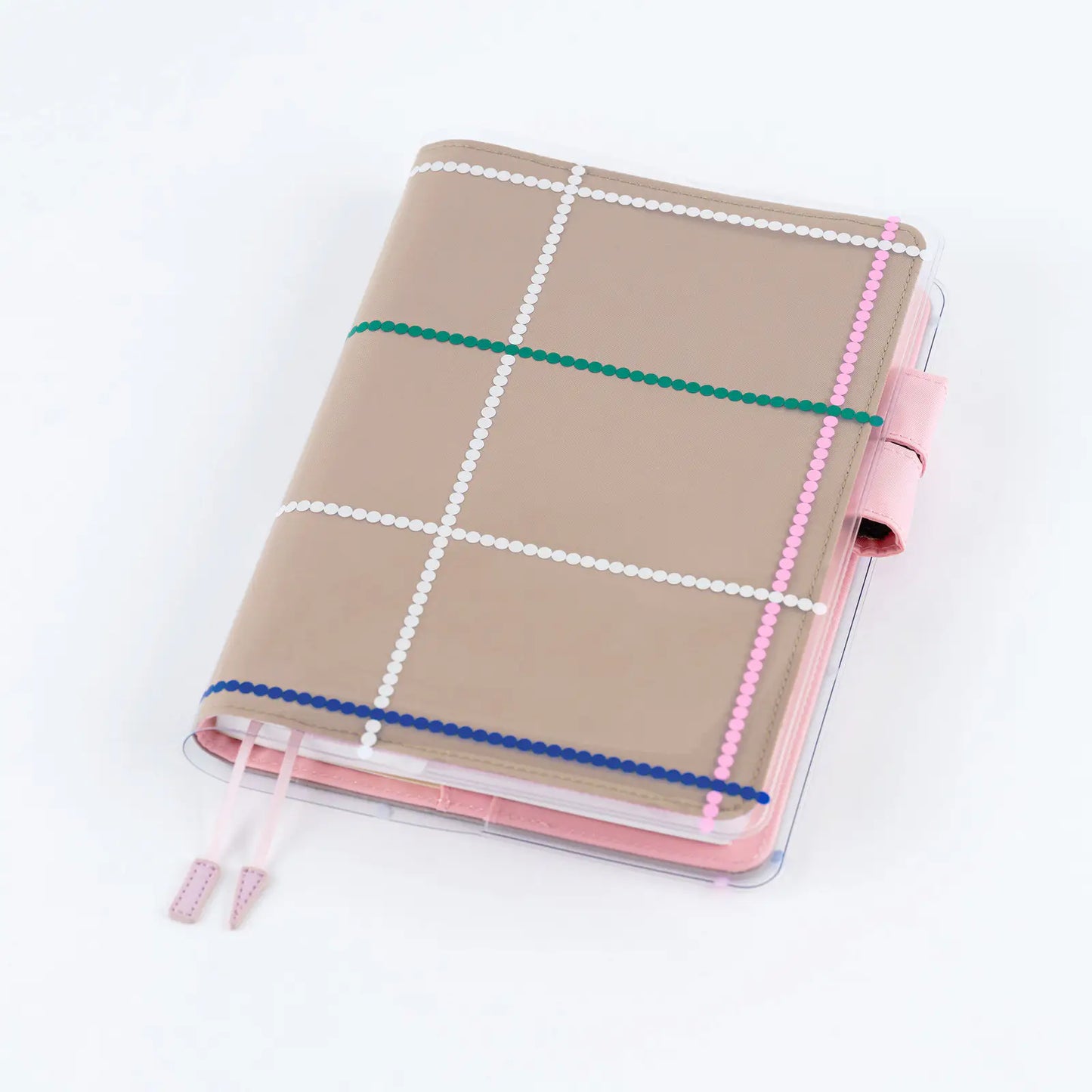 Yoshie Watanabe: Cover on Cover for A5 Size (Dotted Plaid), 2027 Hobonichi Accessories