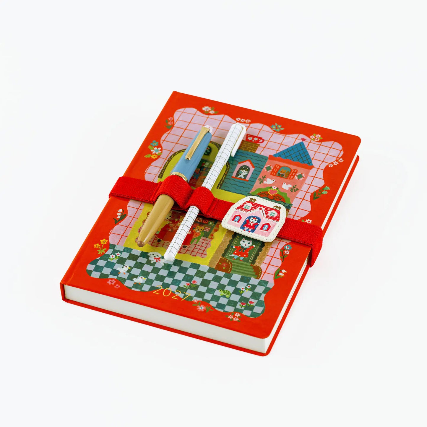 Yumi Kitagishi: Book Band with Charm (White Cat), 2027 Accessories
