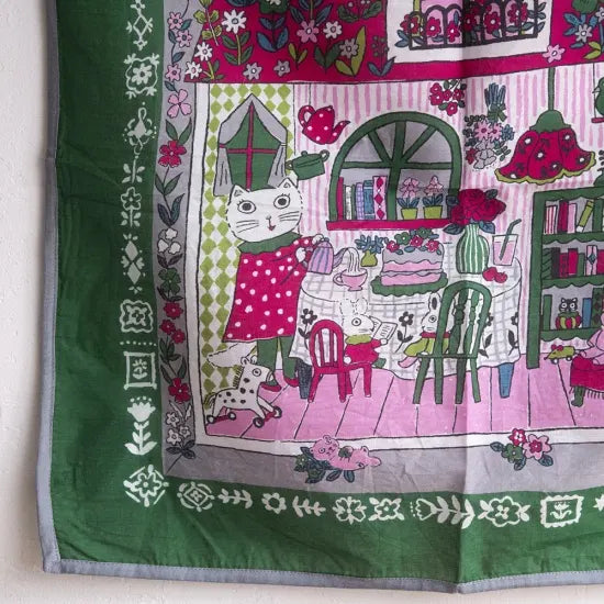 Yumi Kitagishi: HANDKERCHIEF - DOLLHOUSE / GREEN -