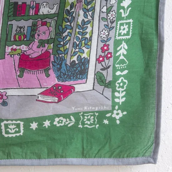 Yumi Kitagishi: HANDKERCHIEF - DOLLHOUSE / GREEN -