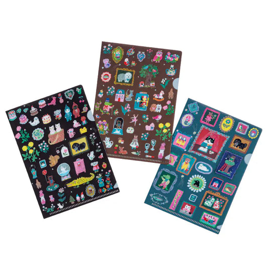 Yumi Kitagishi: Hobonichi Folder Set of 3 for A6 Size (Little Gifts) ,  Hobonichi Accessories