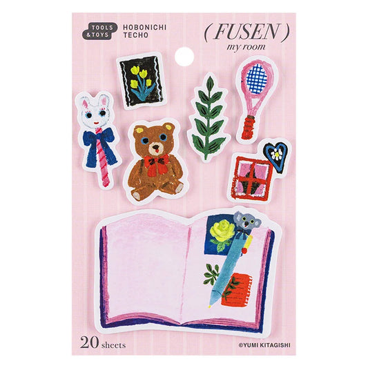 Yumi Kitagishi: Hobonichi Sticky Note Tabs - My Room,  2025 Hobonichi Accessories