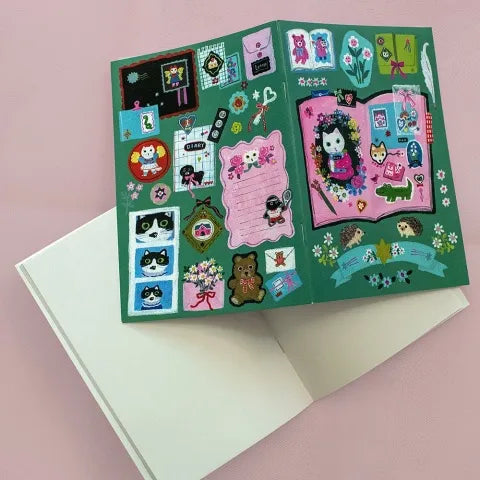 Yumi Kitagishi: Mini Notebook Set of 2 - White Cat's Diary -