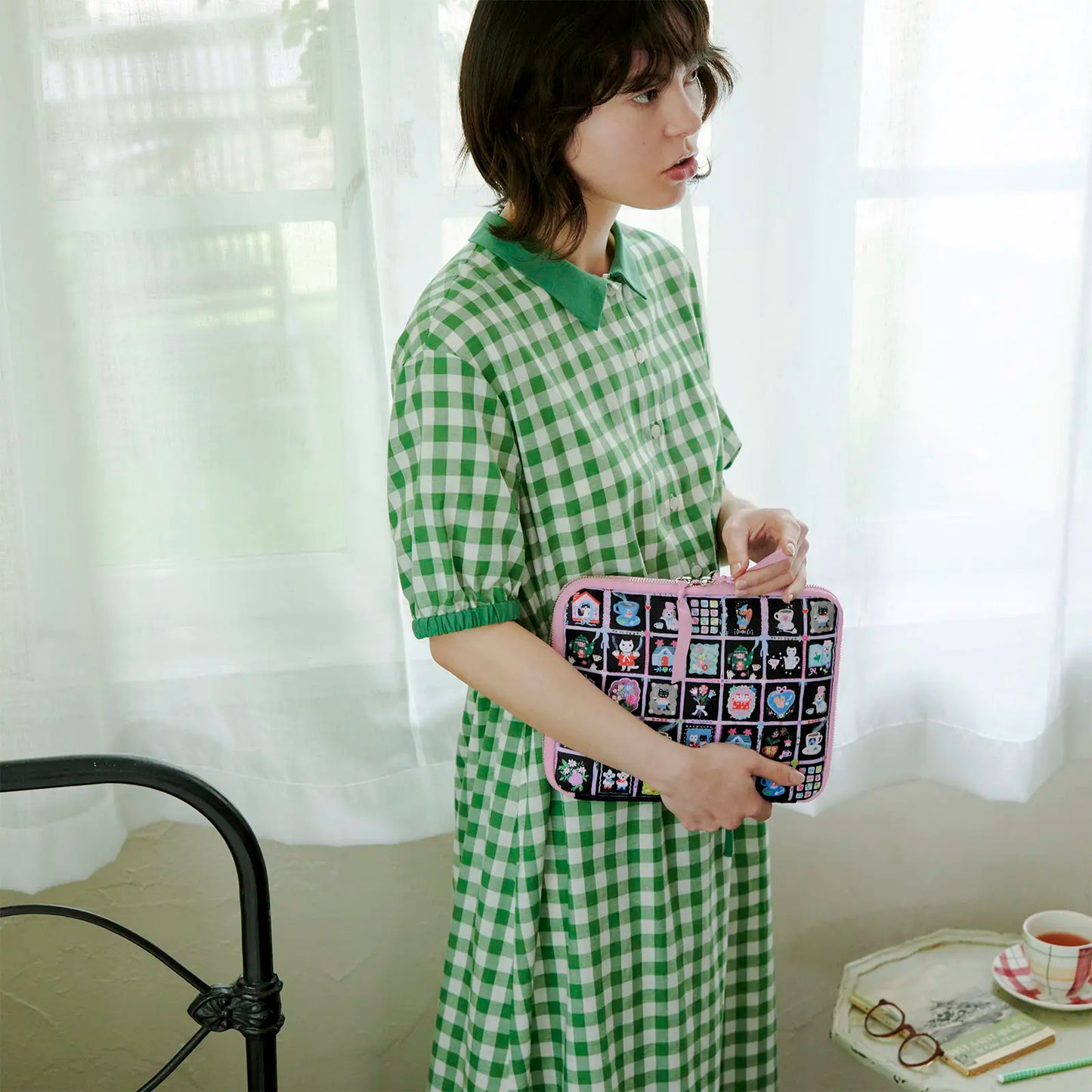 Yumi Kitagishi: My Coffee Large Drawer Pouch,  Hobonichi Large Drawer Pouch