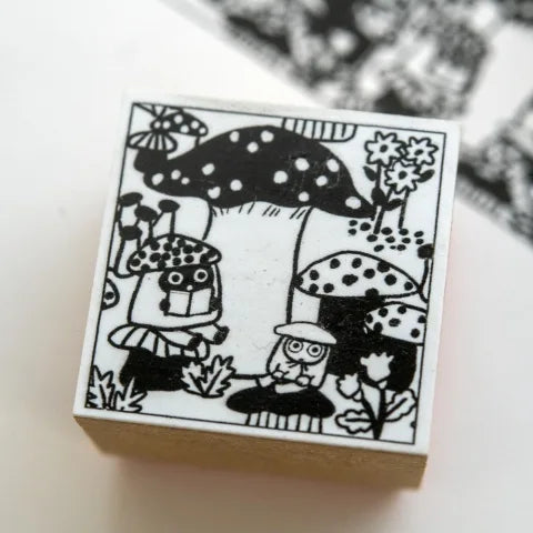 Yumi Kitagishi: Rubber Stamp - Mushrooms -