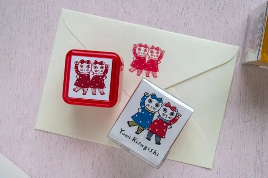 Yumi Kitagishi: Self-inking Stamp - Duo -, penetration stamp