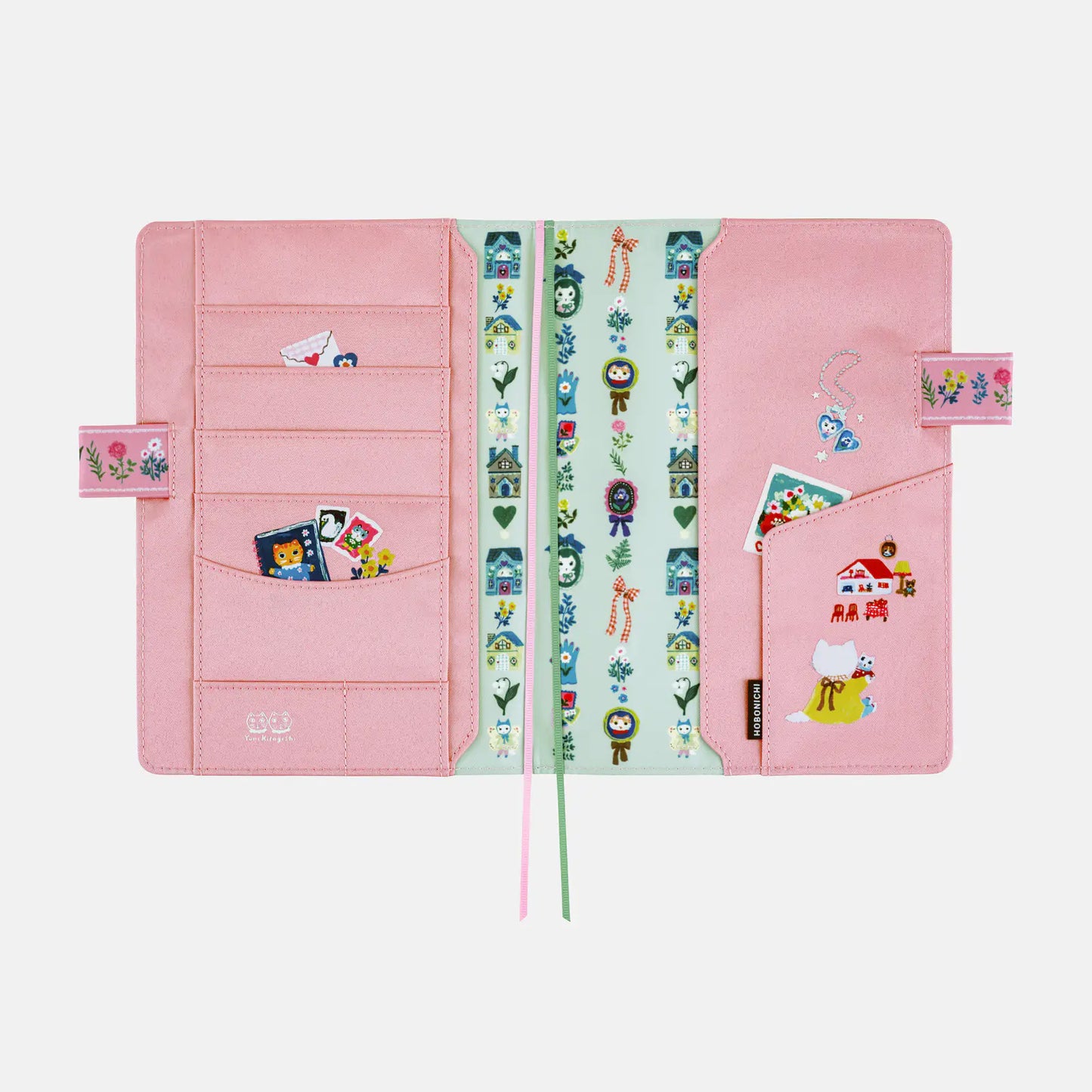Yumi Kitagishi: White Cat Village [Hobonichi Cousin (A5) Techo Cover] (Cover Only)