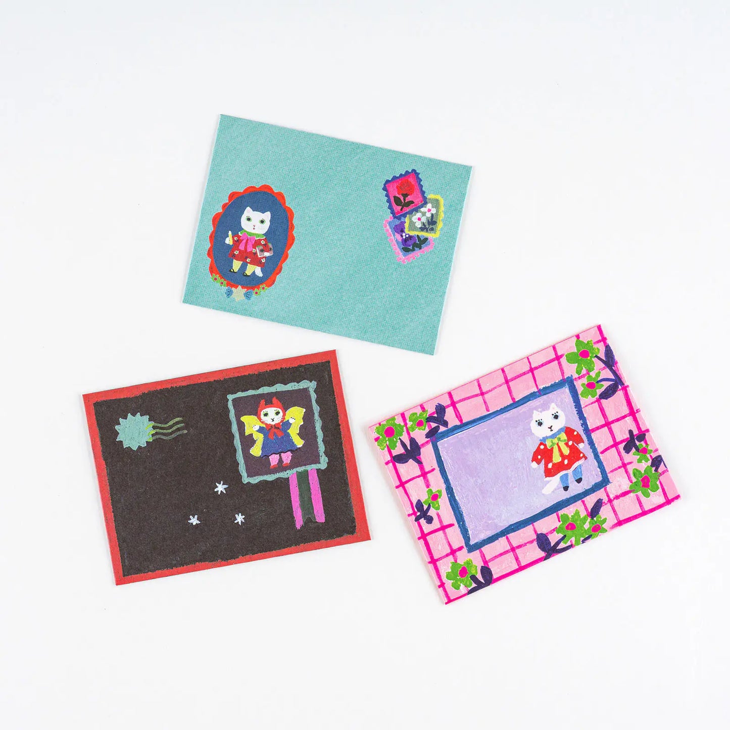 PRE-ORDER Yumi Kitagishi: White Cat’s Mini Letter Set ,  2026 Hobonichi Accessories