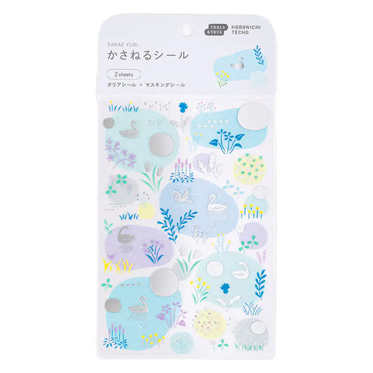 PRE-ORDER Yuri Sanae: Layering Stickers (Forest Lake) ,  2026 Hobonichi Accessories