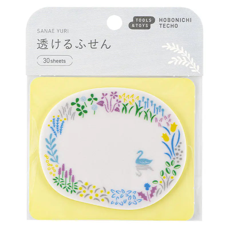 PRE-ORDER Yuri Sanae: See-Through Sticky Notes (Forest Lake) ,  2026 Hobonichi Accessories