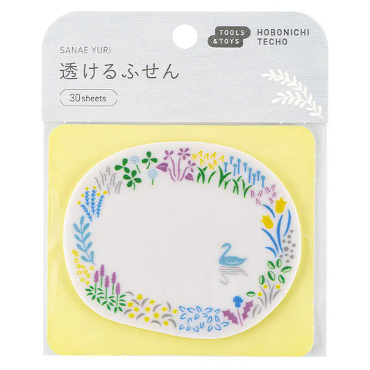 PRE-ORDER Yuri Sanae: See-Through Sticky Notes (Forest Lake) ,  2026 Hobonichi Accessories