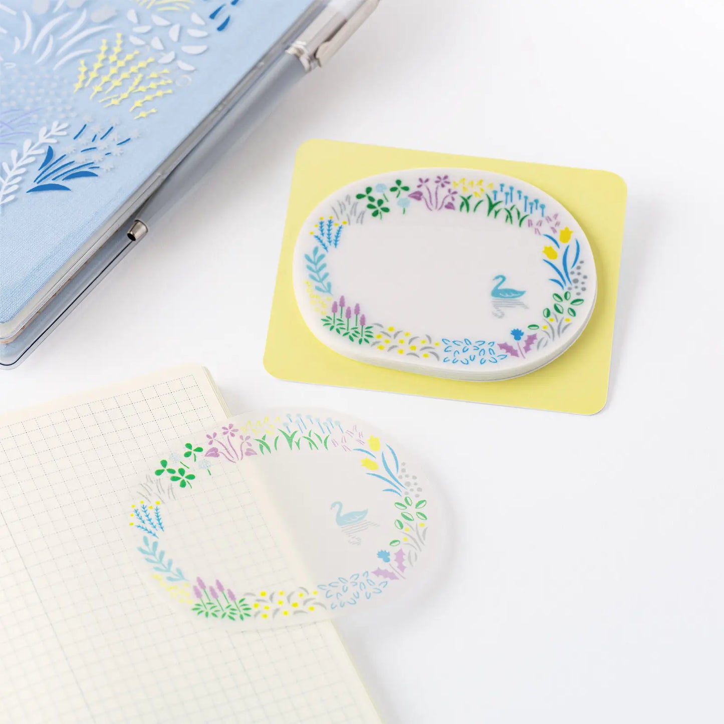 PRE-ORDER Yuri Sanae: See-Through Sticky Notes (Forest Lake) ,  2026 Hobonichi Accessories