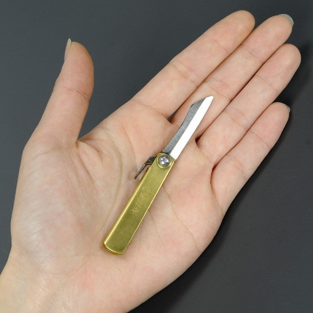 Smallest Model Higonokami Folding Pocket Knife Mini Size, Higo no Kami knife, Japanese Traditional Knife, TRAVELERS Factory accessories