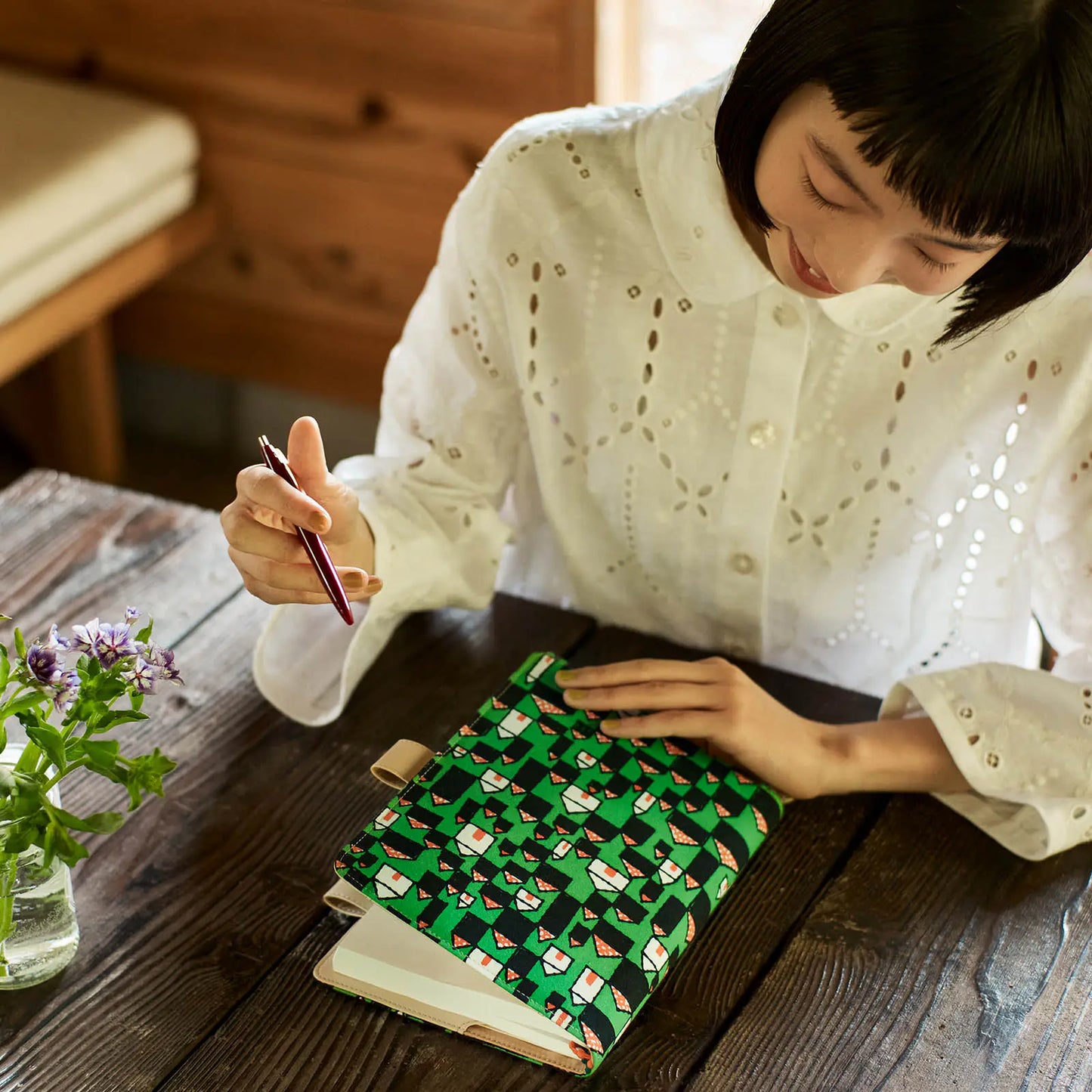 minä perhonen: hütte [Hobonichi Cousin (A5) Techo Cover] (Cover Only)