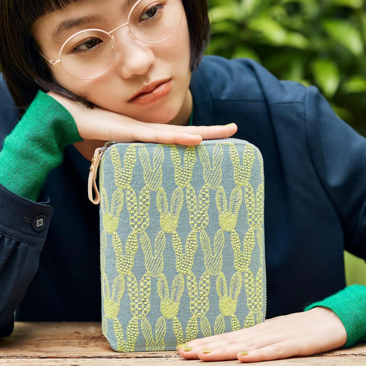 minä perhonen: pomppia (Light Blue) [Hobonichi Original (A6) Techo Cover] (Cover Only)