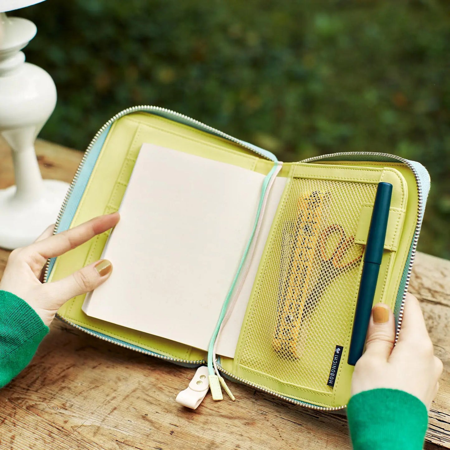 minä perhonen: pomppia (Light Blue) [Hobonichi Original (A6) Techo Cover] (Cover Only)